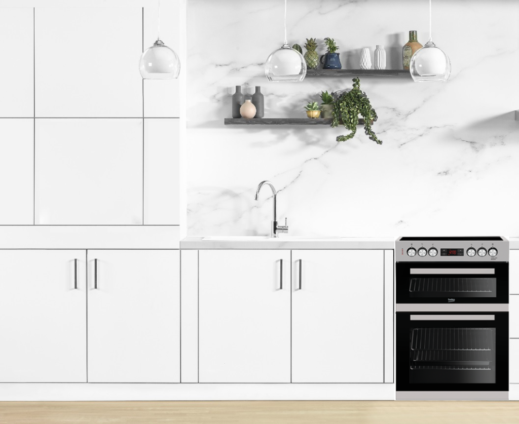 beko freestanding double oven